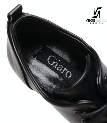 Giaro Black lace-up oxford pumps "Galana" style