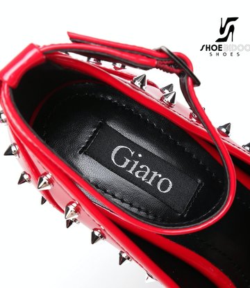 Giaro Rot glänzende Giaro "Galana" -Plattformen mit Spikes