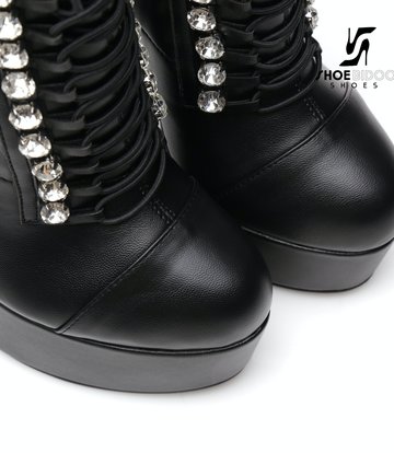 Giaro Black Lace-up Giaro "DAISIE" ankle boots