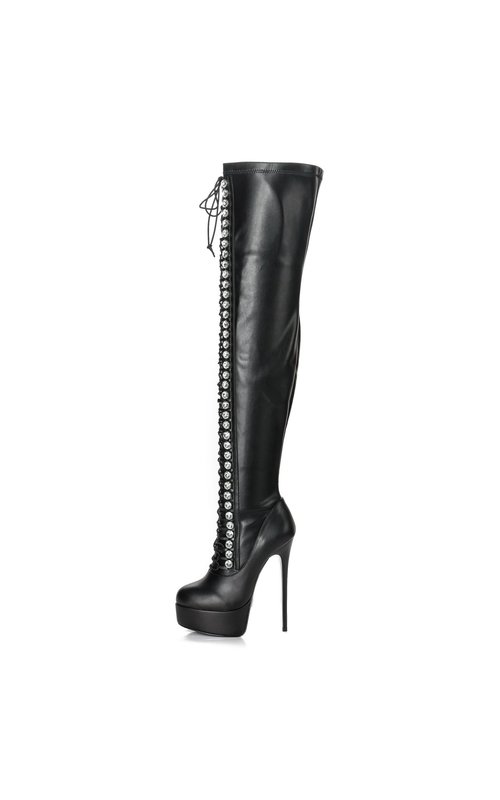 High black lace sales up boots