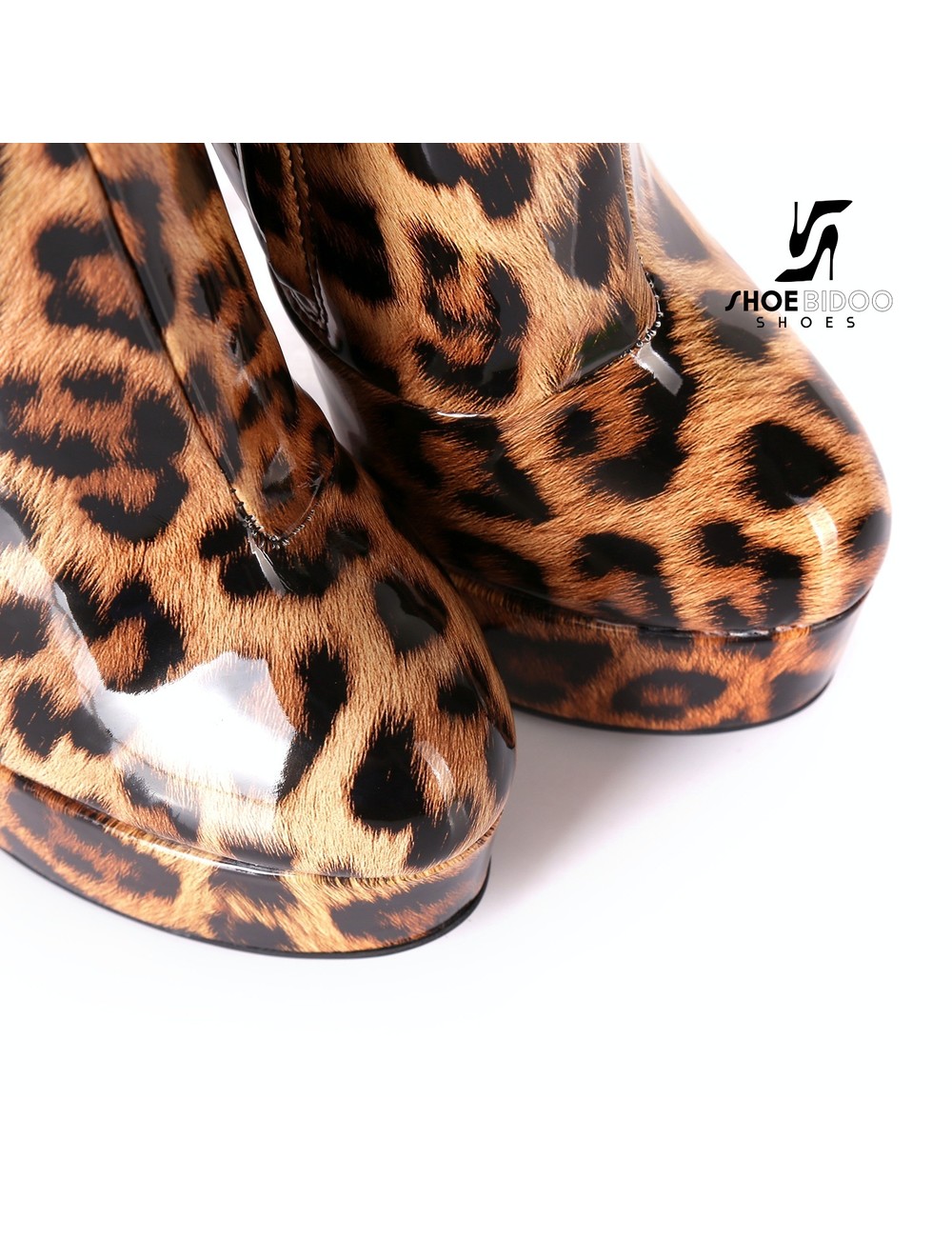 Giaro Shiny Leopard Giaro "Galana" knee boots