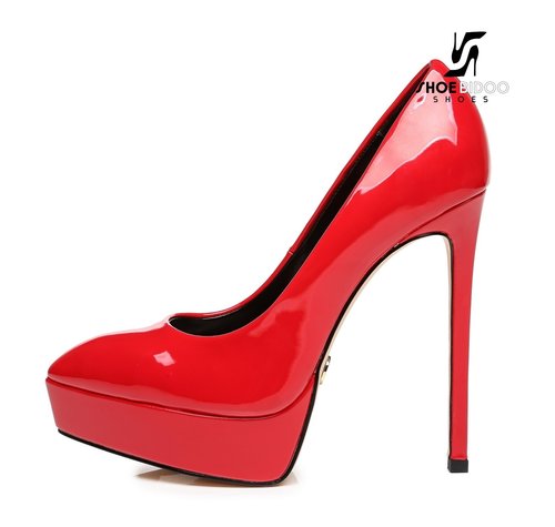 Giaro SCANT | RED SHINY | PLATFORM FASHION PUMPS