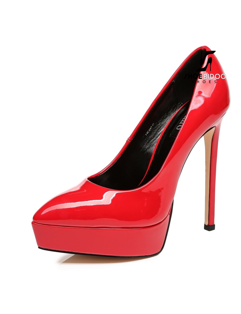 Giaro Giaro Platform pumps SCANT in red patent