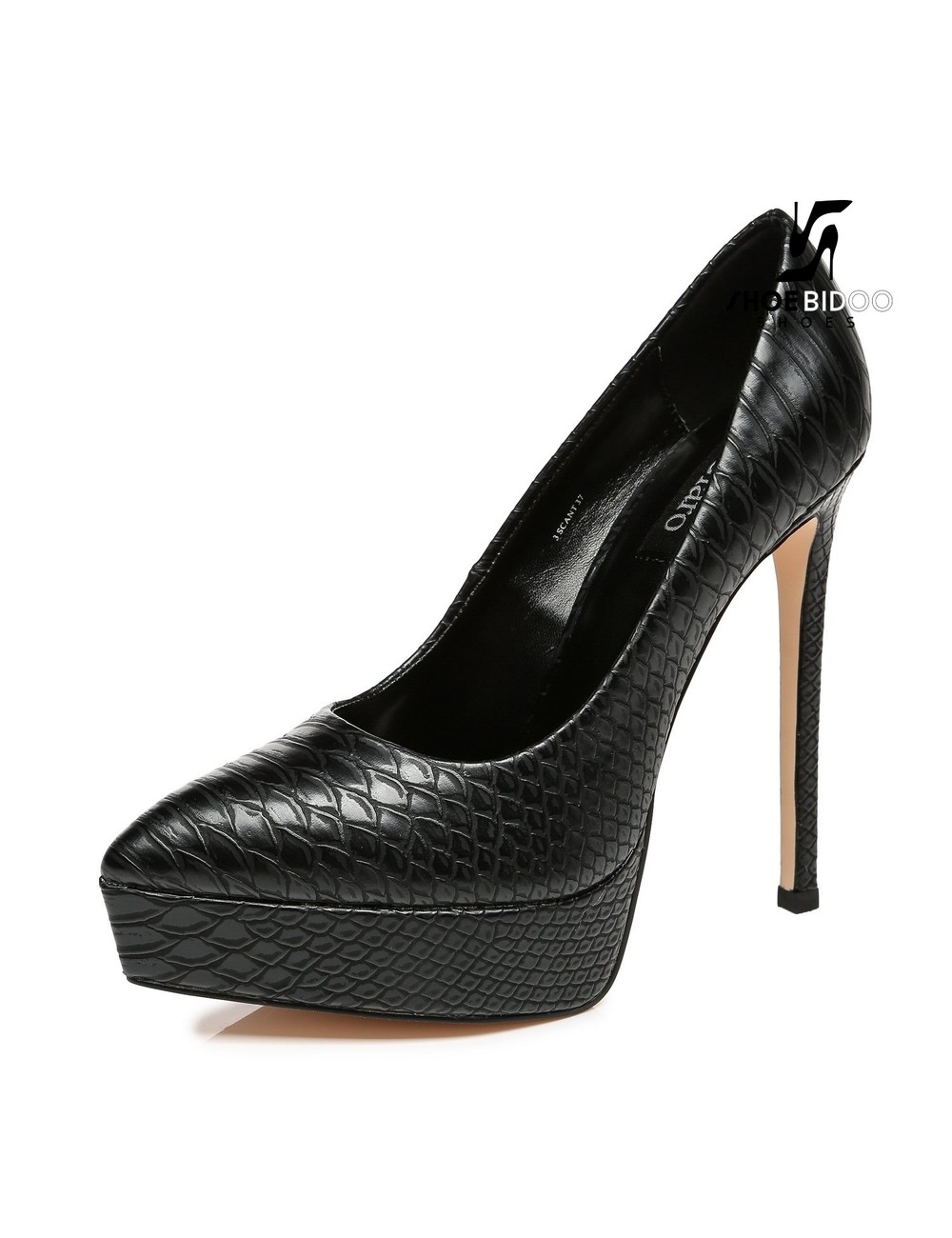 Giaro Giaro Platform pumps SCANT in black snake print