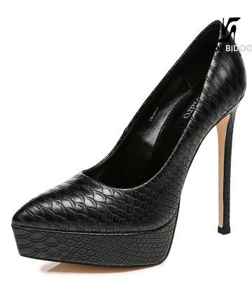 Giaro Giaro Platform pumps SCANT in black snake print