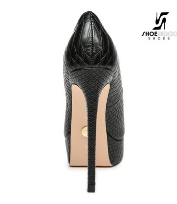 Giaro Giaro Platform pumps SCANT in black snake print