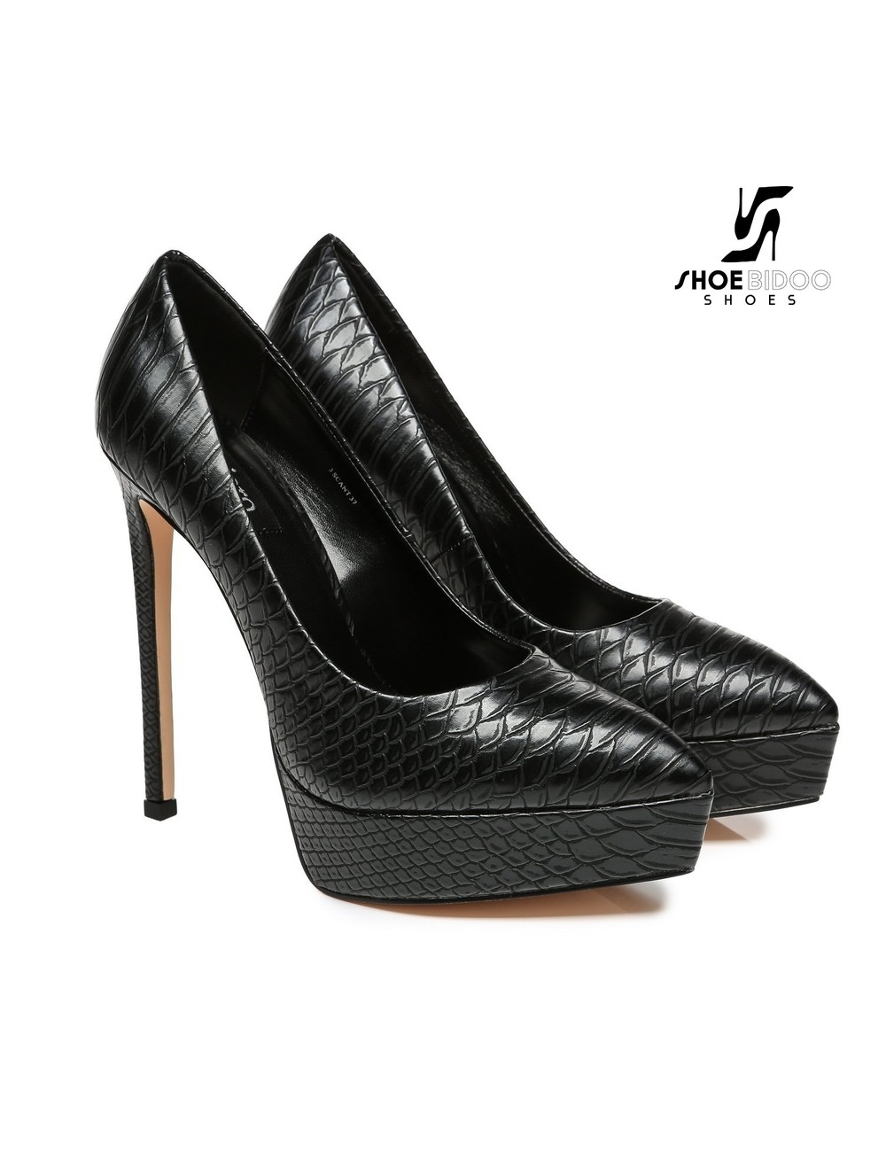 Giaro Giaro Platform pumps SCANT in black snake print