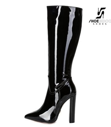 Giaro Giaro fashion knee boots TAKEN in black patent
