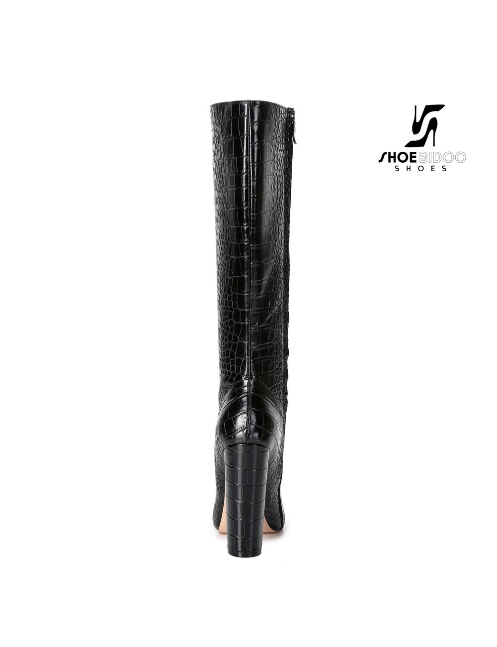 Giaro Giaro fashion knee boots TAKEN in black croc print