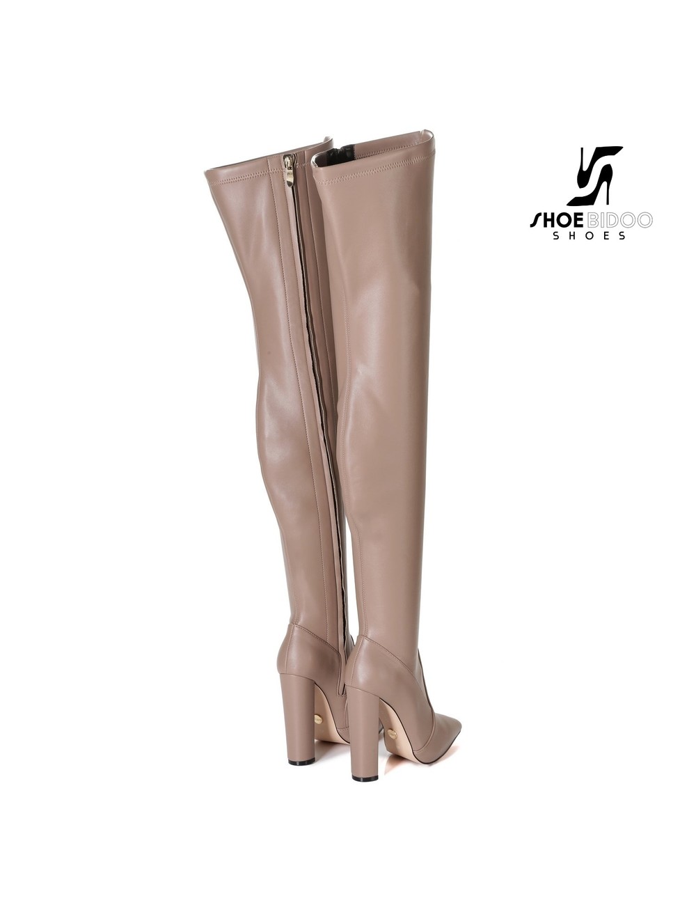 Giaro Giaro fashion thigh boots TRINKET in taupe matte