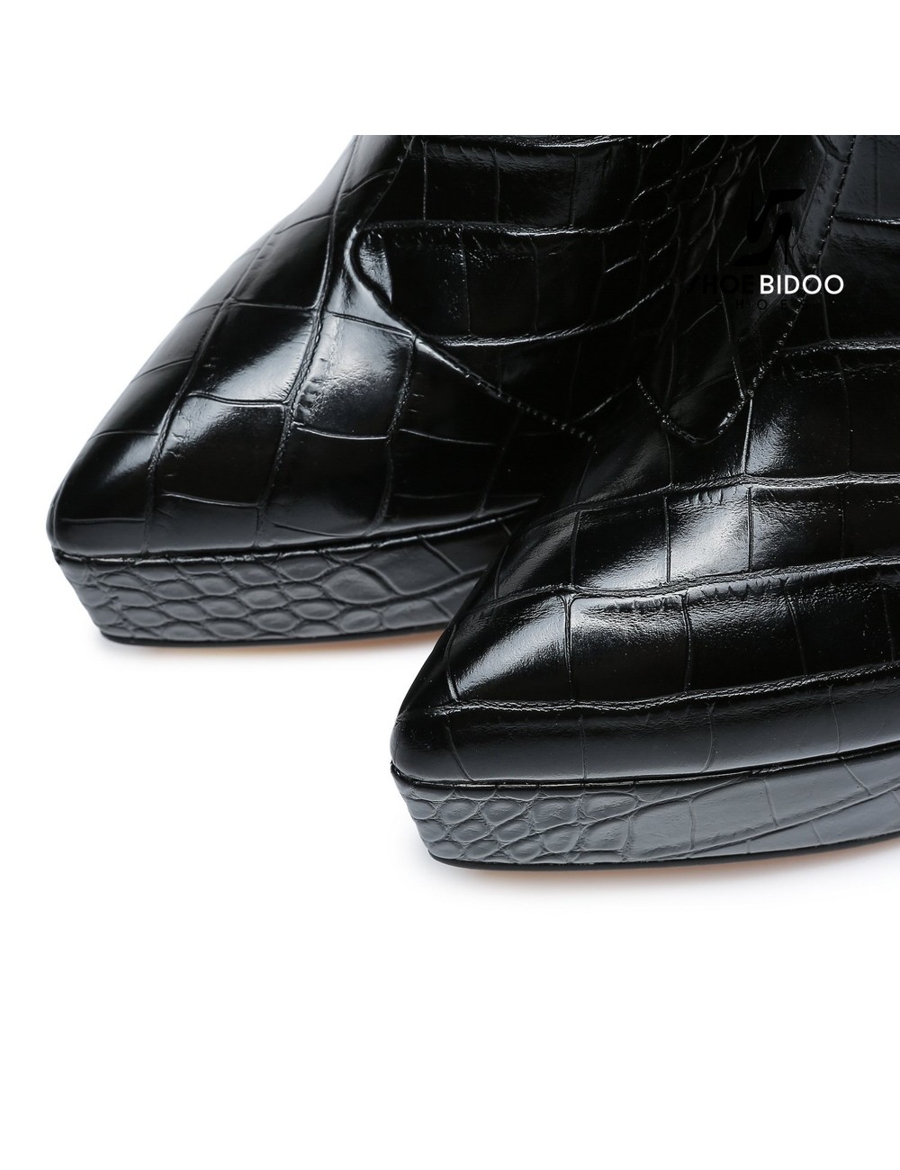 Giaro Giaro Platform Stiefeletten STACK in schwarz croc