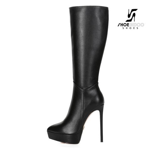 Giaro SARAYA | BLACK | PLATFORM KNEE BOOT