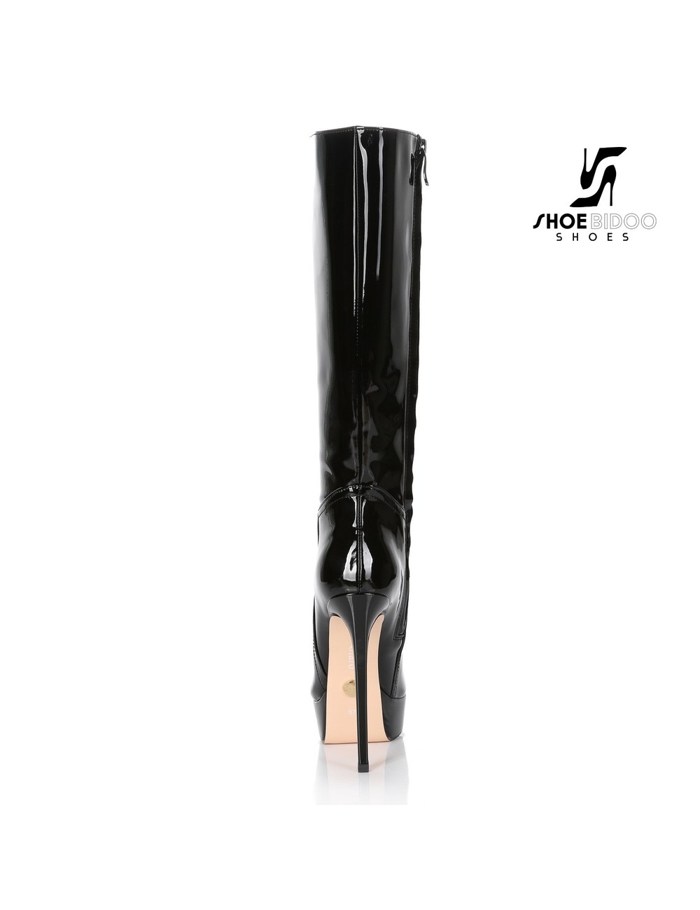 Giaro Giaro Platform knee boots SARAYA in black shiny