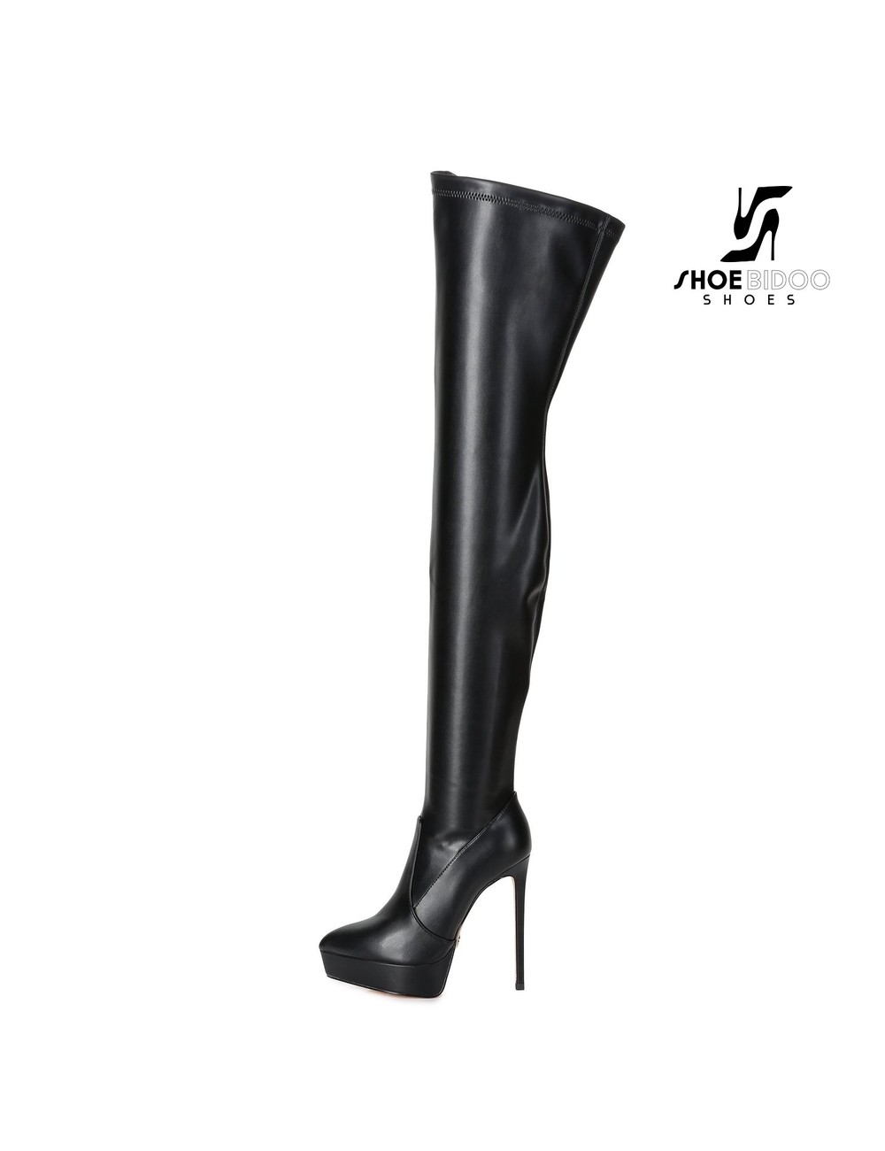 Giaro Giaro Platform thigh boots SPIRE in black