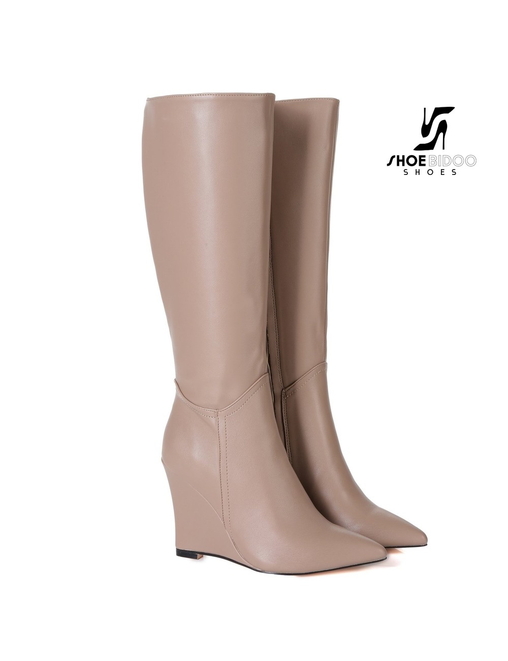 Giaro Giaro Kniestiefel mit Keilabsatz ELLA in Taupe