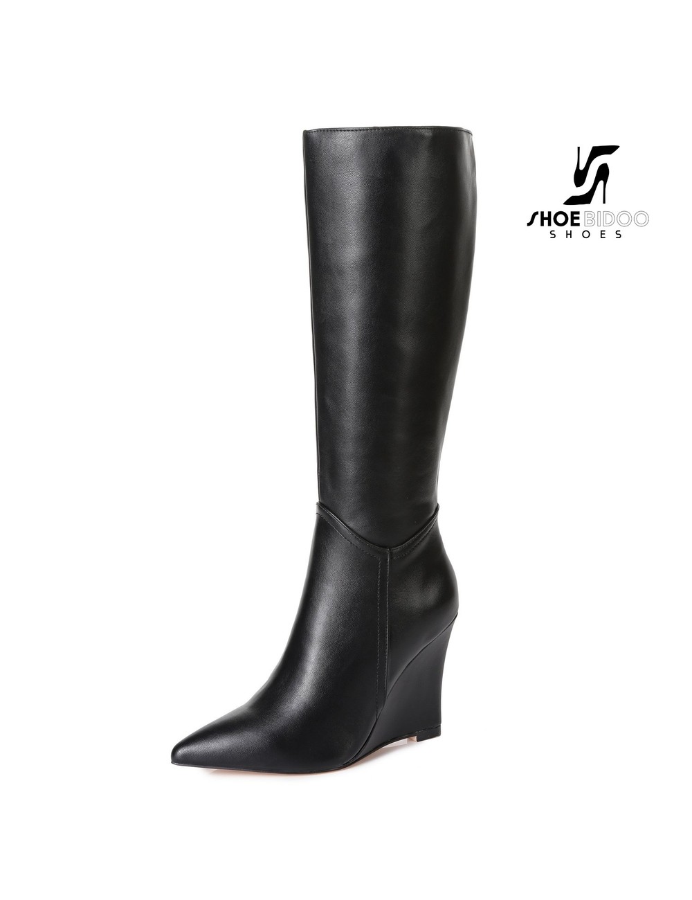 Giaro Giaro knee boots with wedge heel ELLA in black