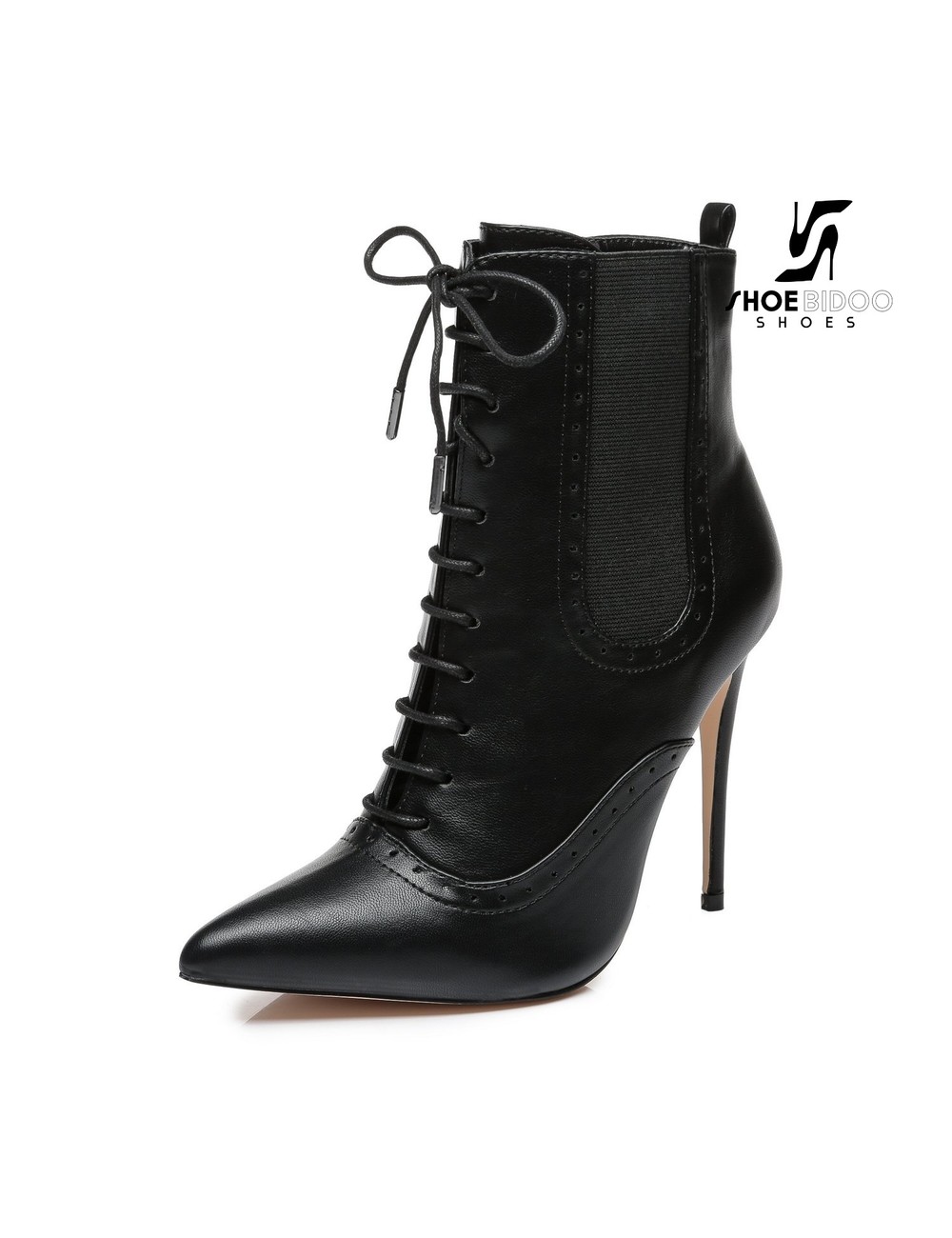 Giaro Giaro high heels lace up ankle boots ADINA in black with 14cm ...