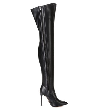 Giaro ARABELLA BLACK MATTE THIGH BOOTS Bootilicious style - Giaro High ...