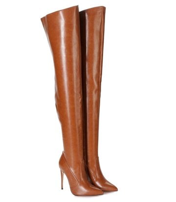 Giaro ARABELLA | BROWN MATTE | THIGH BOOTS | Italian Style