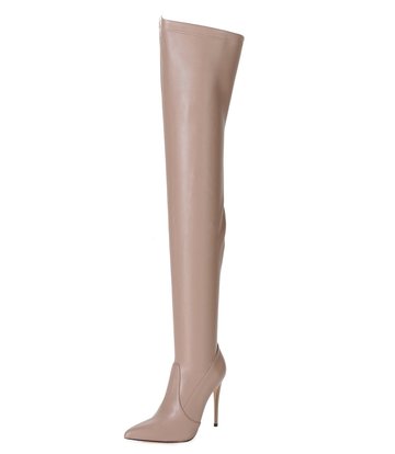 Giaro ARABELLA | TAUPE MATTE | THIGH BOOTS | Italian Style