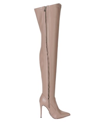 Giaro ARABELLA | TAUPE MATTE | THIGH BOOTS | Italian Style