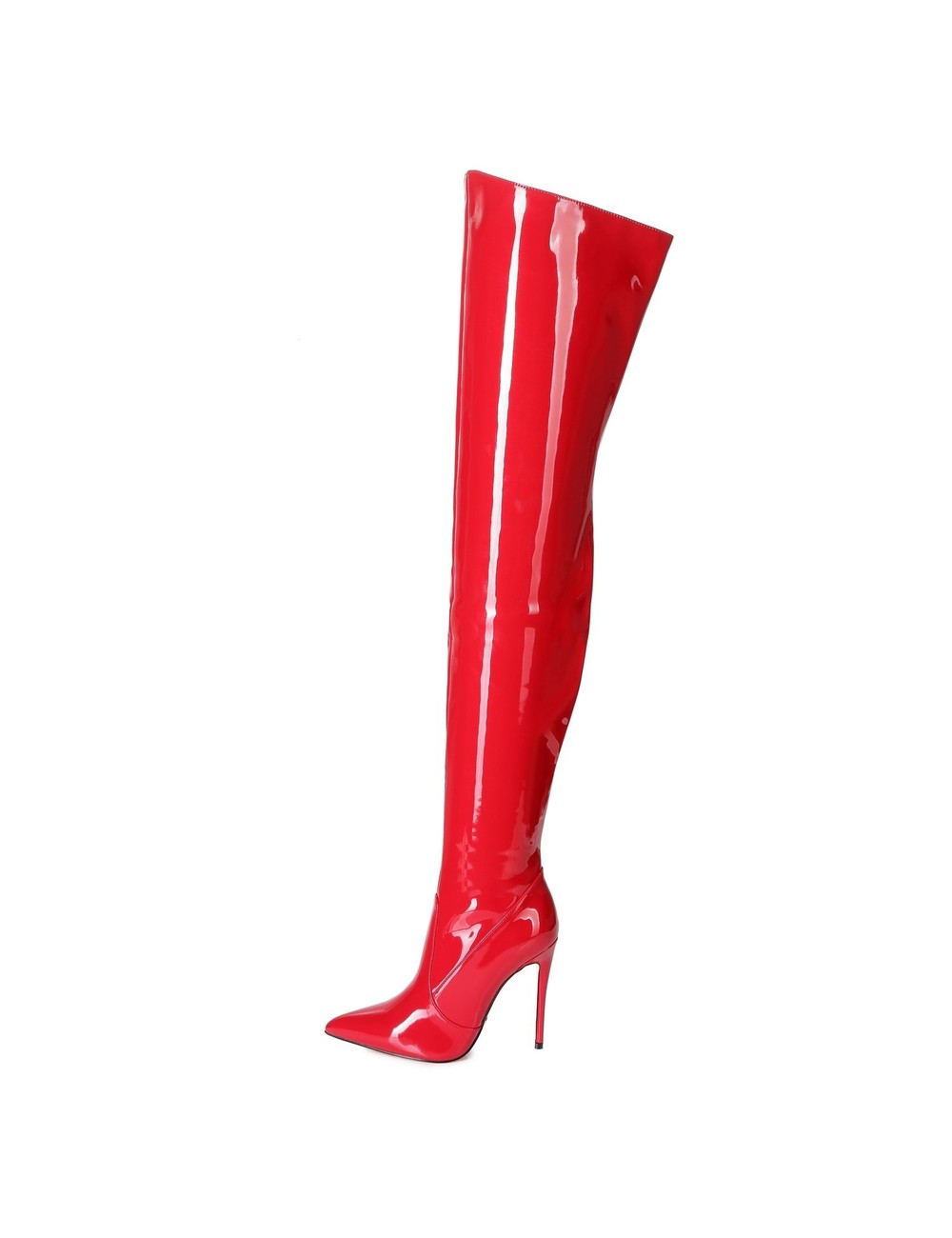 Giaro ARABELLA | RED SHINY | THIGH BOOTS | Italian Style