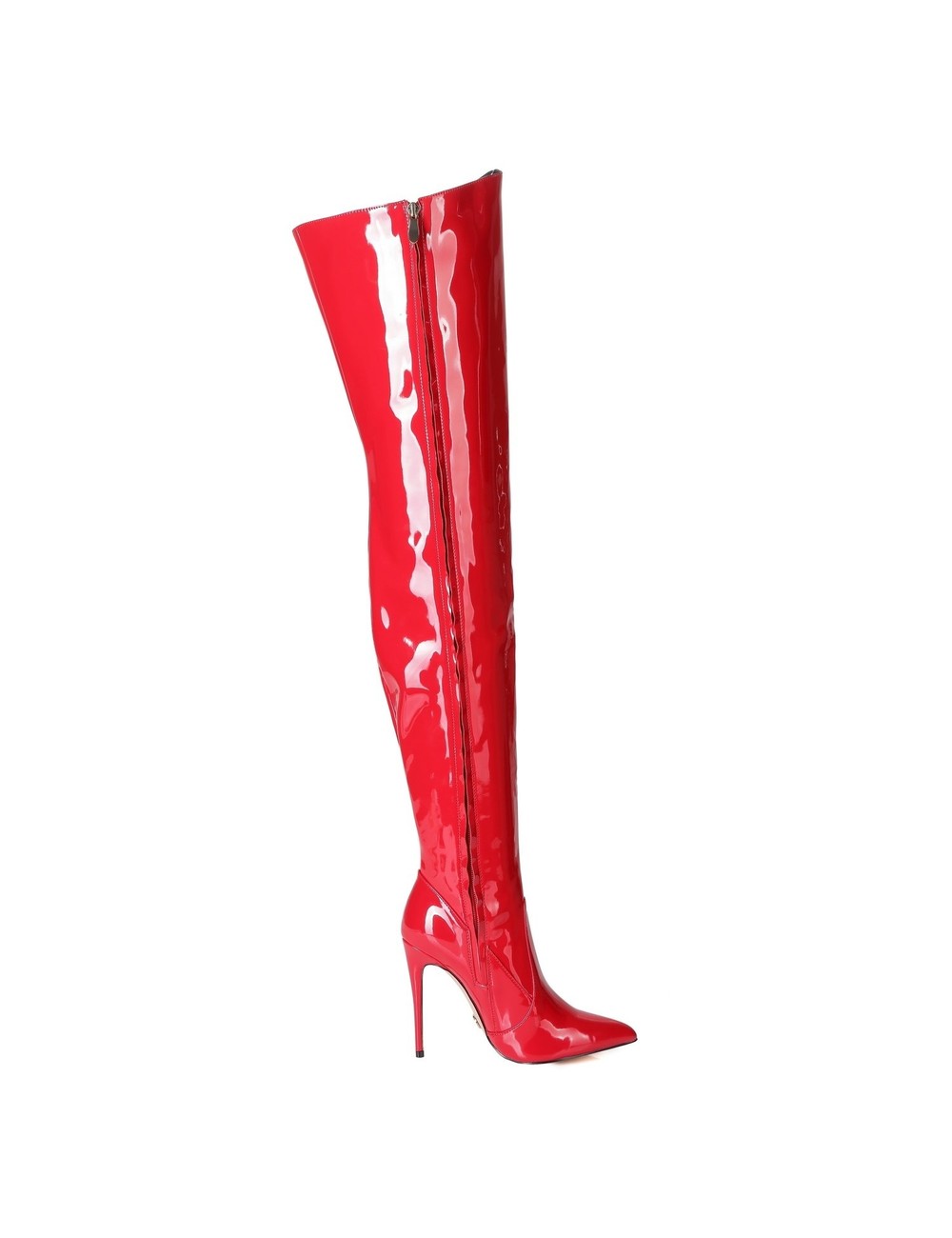 Giaro ARABELLA | RED SHINY | Oberschenkelstiefel | Italienischer Stil