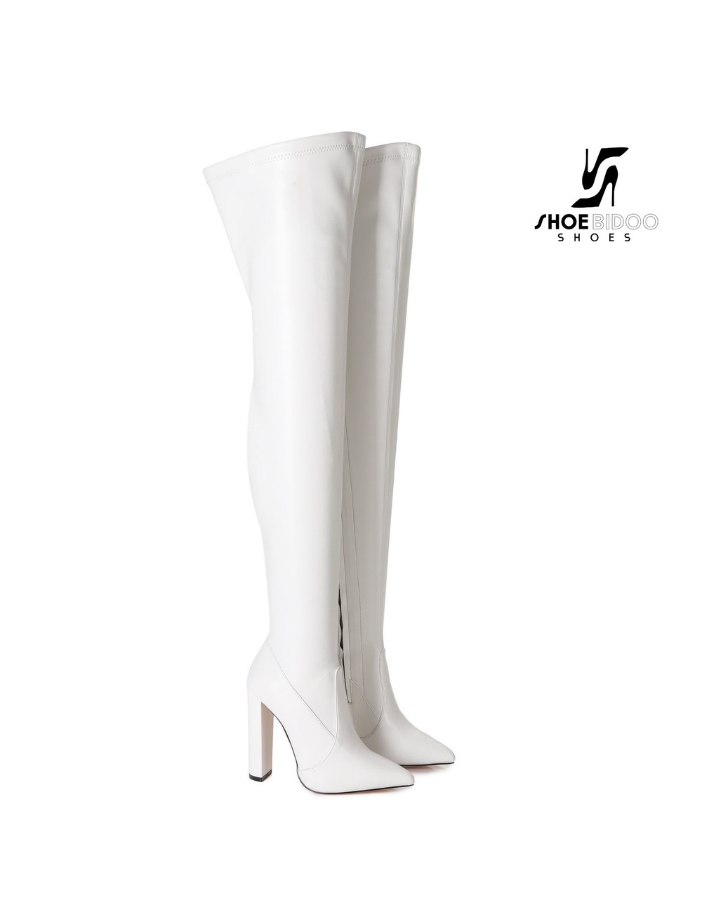 Giaro Giaro fashion thigh boots TRINKET in white matte