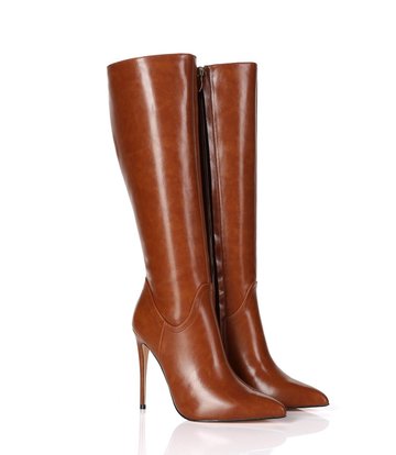 Giaro MILA | BROWN MATTE | KNEE BOOTS | Italian Style