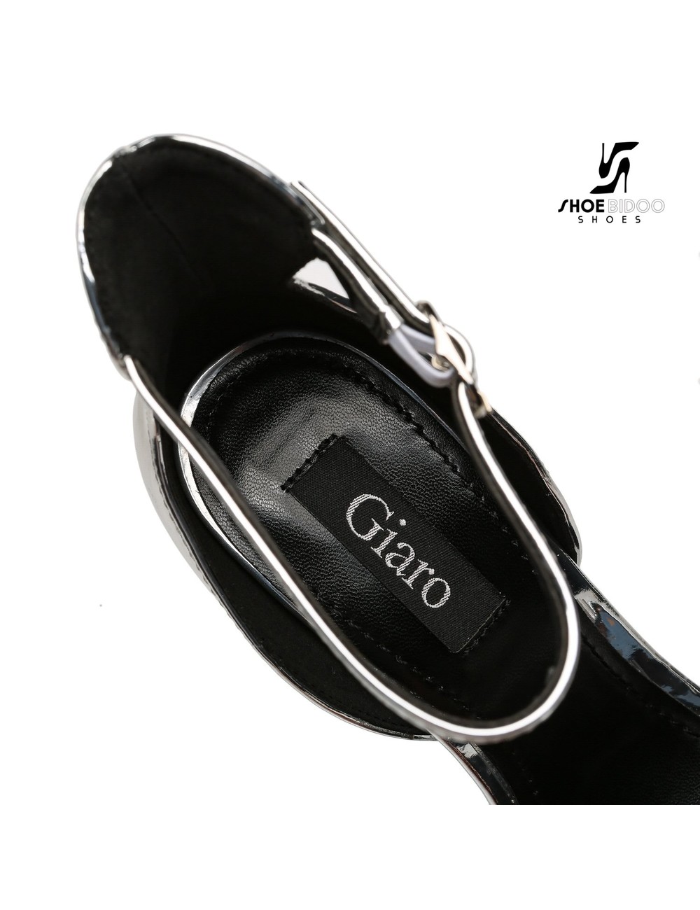 Giaro Silber glänzende Giaro MINA Sandalen mit hohem Knöchelgürtel