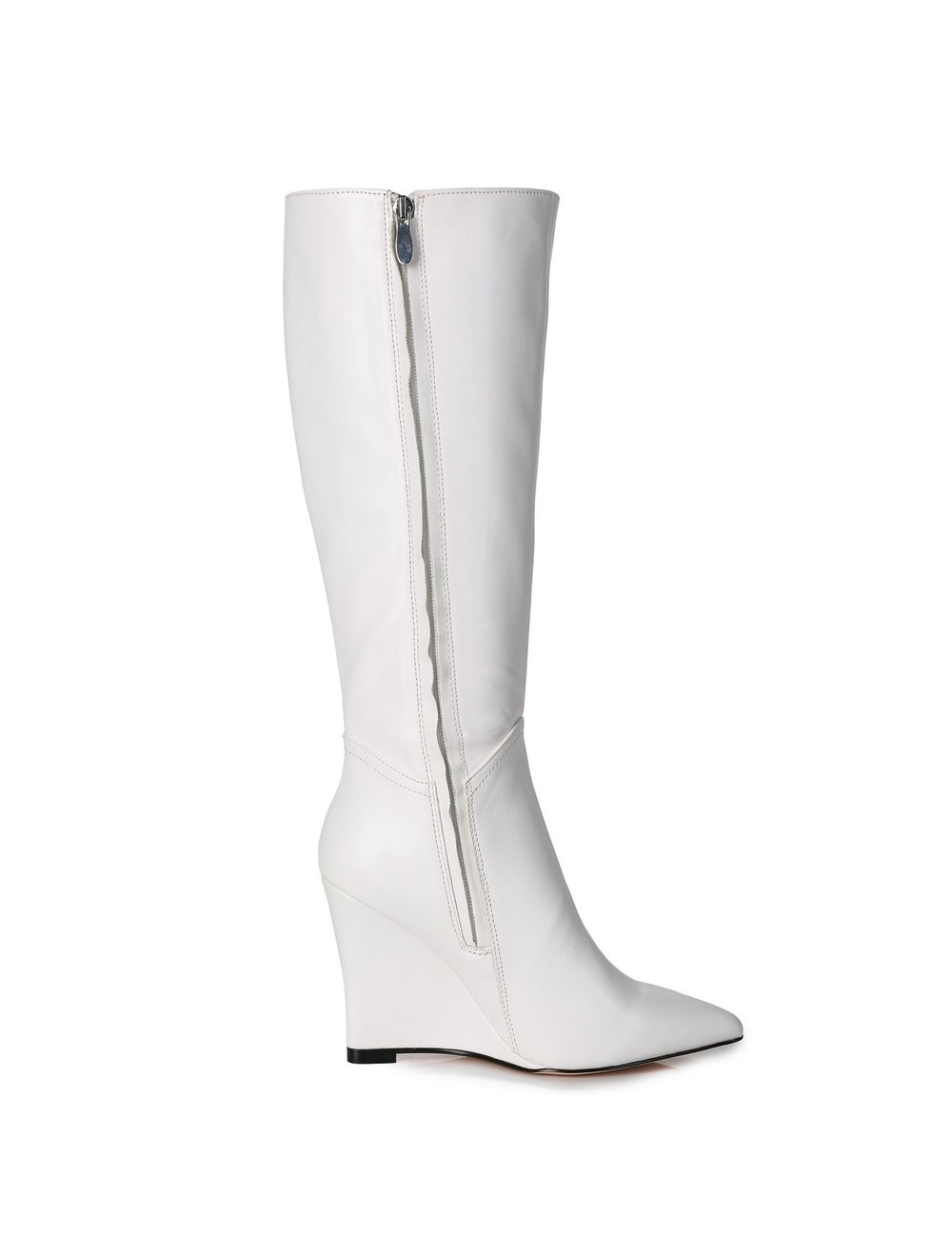 Giaro Giaro knee boots with wedge heel ELLA in White