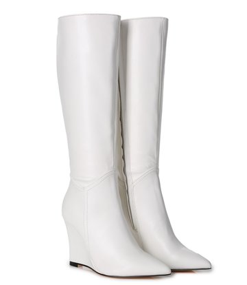 Giaro Giaro Kniestiefel mit Keilabsatz ELLA in Weiss