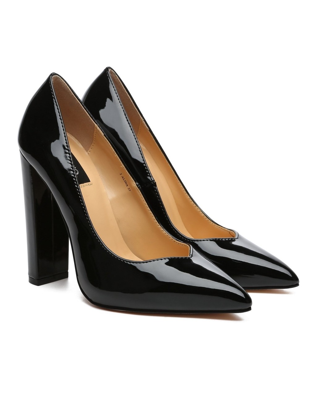 Giaro Giaro ALINA BLACK SHINY PUMPS