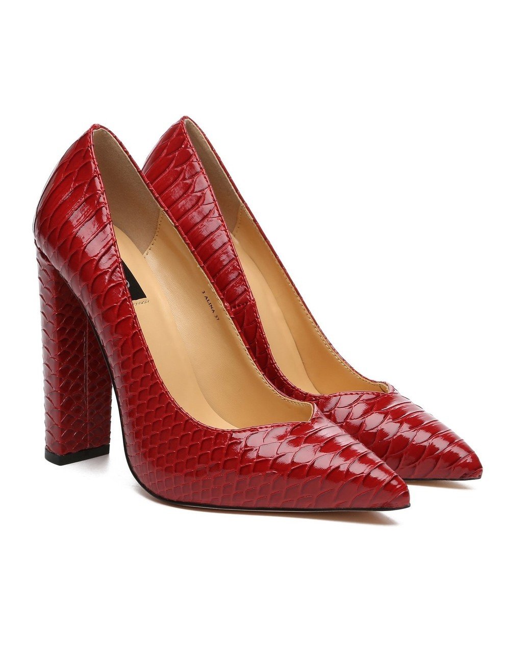 Giaro Giaro ALINA RED SNAKE PUMPS