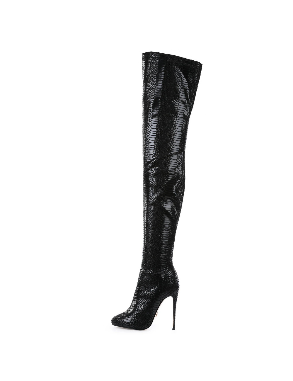 Giaro Giaro BELINDA SCHWARZE SNAKE OBERSCHENKELSTIEFEL