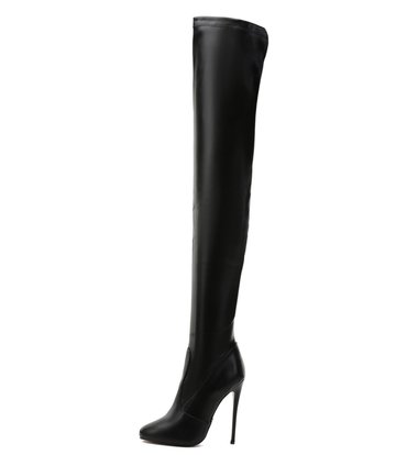 Giaro Giaro BELINDA BLACK MATTE OBERSCHENKELSTIEFEL