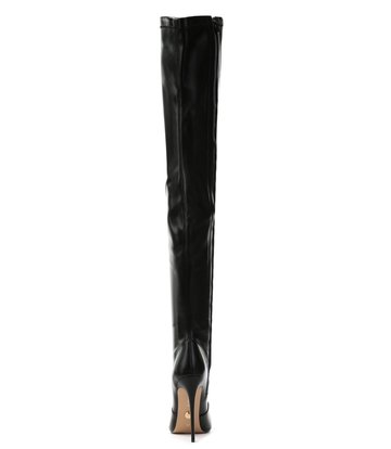 Giaro BELINDA BLACK MATTE THIGH BOOTS - Giaro High Heels | Official ...