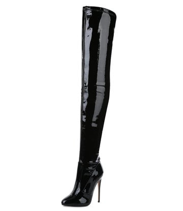 Giaro Giaro BELINDA BLACK SHINY THIGH BOOTS