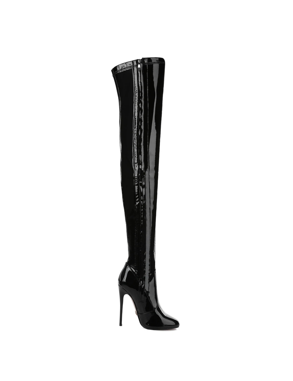 Giaro BELINDA BLACK SHINY THIGH BOOTS - Giaro High Heels | Official ...