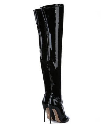 Giaro Giaro BELINDA BLACK SHINY THIGH BOOTS