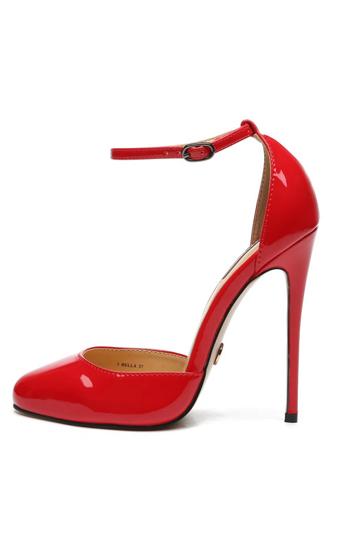 Red open heels store