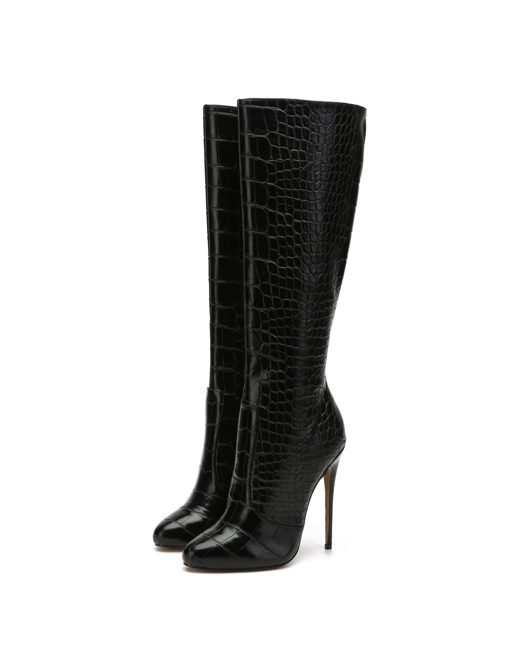 Giaro Giaro BRANDY BLACK CROCK KNEE BOOTS