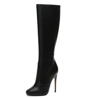 Giaro Giaro BRANDY BLACK MATTE KNEE BOOTS