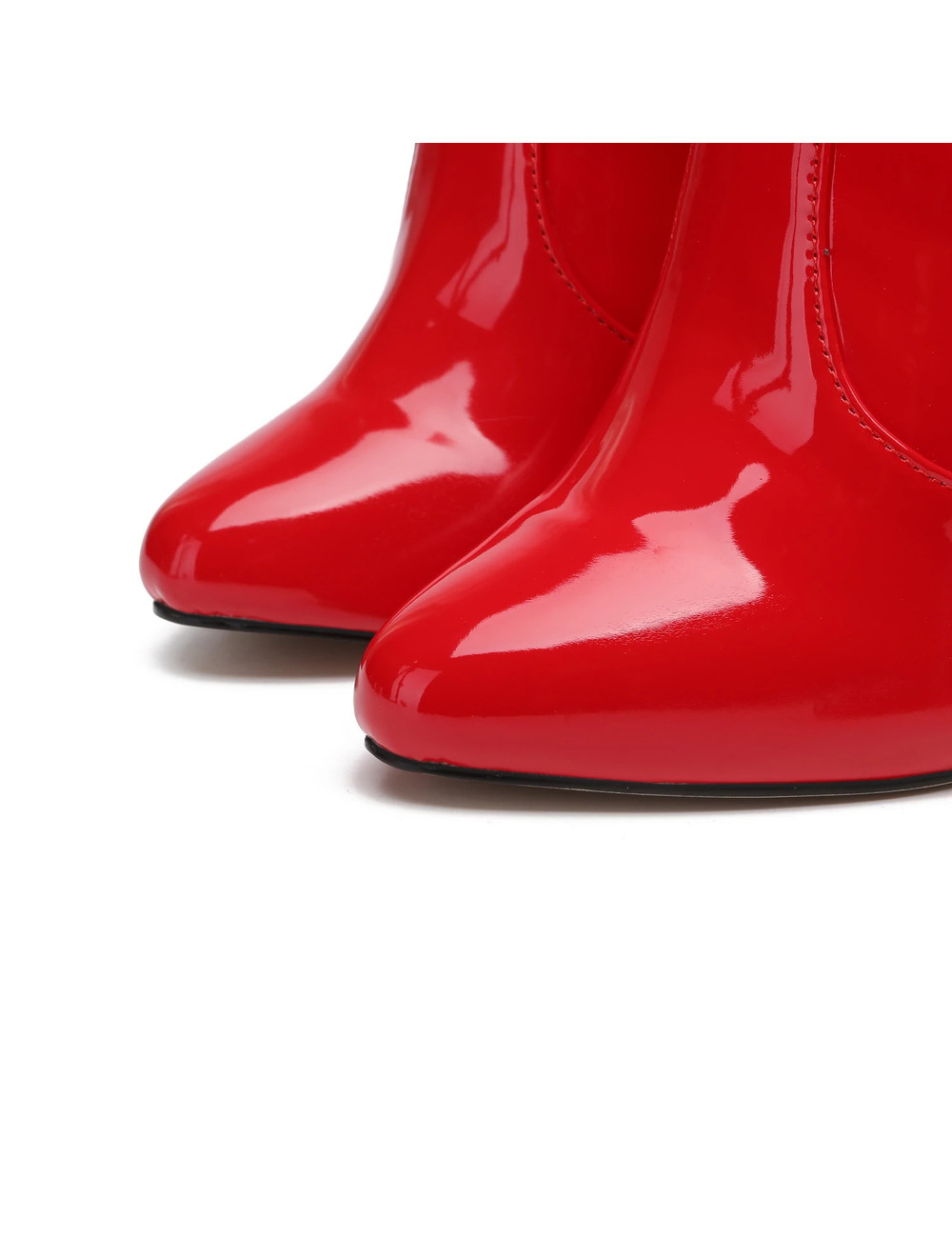 Giaro Giaro BRANDY RED SHINY KNEE BOOTS