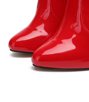 Giaro Giaro BRANDY RED SHINY KNEE BOOTS