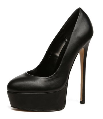 Giaro Giaro KIKI BLACK MATTE PLATFORM PUMPS