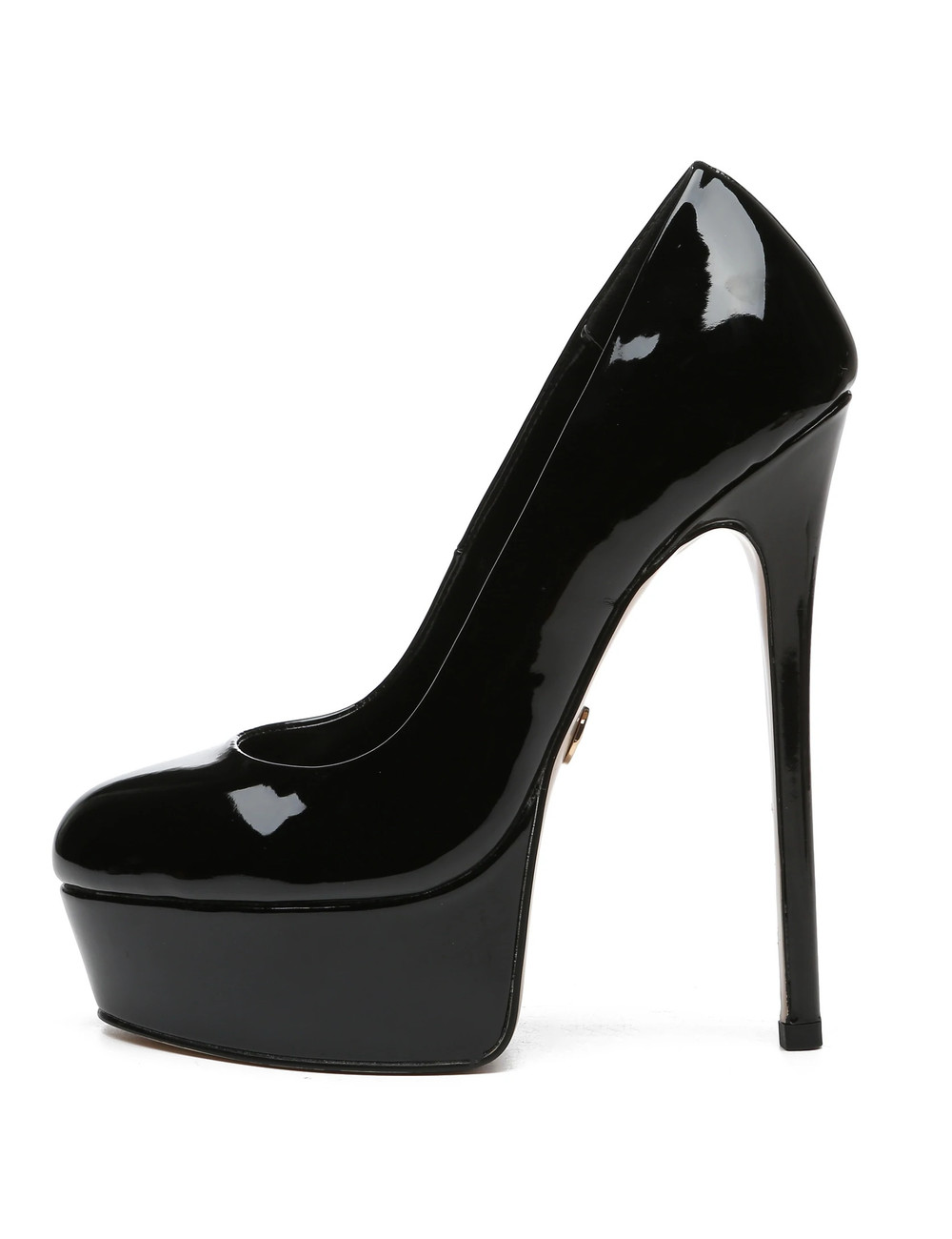 Giaro Giaro KIKI BLACK SHINY PLATFORM PUMPS