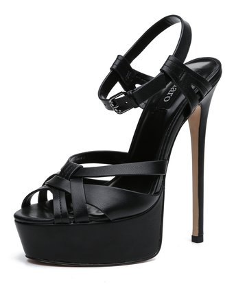 Giaro Giaro KORI BLACK MATTE SANDALS