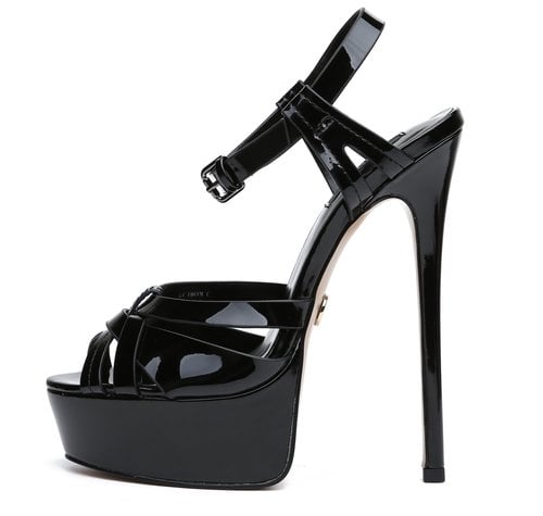 Giaro KORI BLACK SHINY SANDALS