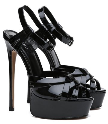 Giaro Giaro KORI BLACK SHINY SANDALEN